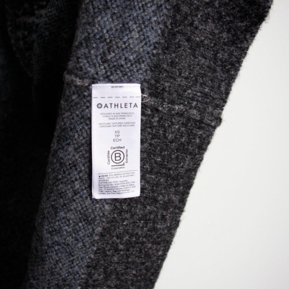 NWT Athleta Westlake Textured Cardigan Sweater XS - Picture 8 of 11